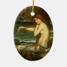 Sirène par le château d'eau de JW, art victorien d Ornements