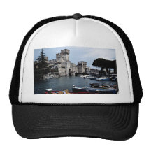 Sirmione Castle, south side, Lake Garda, Italy Hats