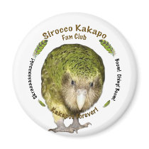 Sirocco Kakapo Fan Club Magnet