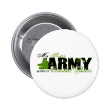 Sis Combat Boots - ARMY Pins