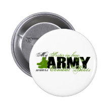 Sis law Combat Boots - ARMY Pinback Button