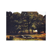 Sisley - Chestnut Avenue in La Celle-Saint-Cloud Stretched Canvas Prints