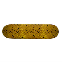 Sissy Shiny Yellow Diamonds Girly Girl Skateboard