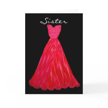 SISTER Be My  Bridesmaid RED Dress
