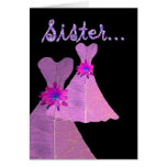 SISTER Be My Matron of Honour - Customizable Greeting Cards