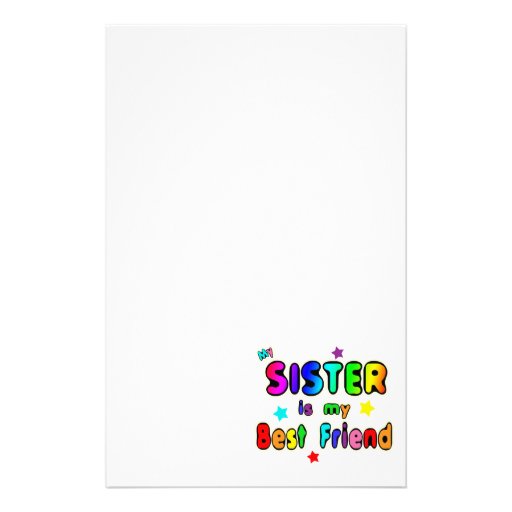 Sister Best Friend Stationery Design