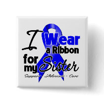 Sister - Colon Cancer Ribbon Pins