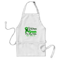 Sister - Green  Awareness Ribbon Aprons