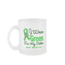 Sister - Green  Awareness Ribbon Mugs