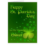 Sister, Happy St Patrick's day card