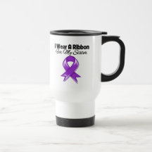Sister - I Wear Purple Ribbon Mug