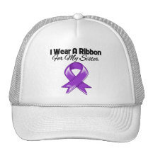 Sister - I Wear Purple Ribbon Trucker Hat