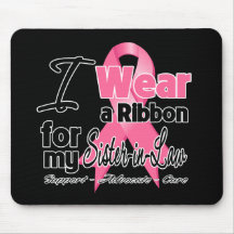 Sister-in-Law - Breast Cancer Ribbon Mouse Pads