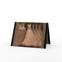 SISTER Maid of Honour Invitation ANTIQUE COPPER