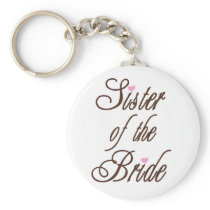 Sister of Bride Classy Browns Key Chains