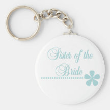 Sister of Bride Teal Elegance Key Chain