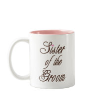 Sister of Groom Classy Browns Mug