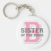 Sister of the Bride Cheer Keychains