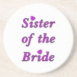 Sister of the Bride Simply Love Drink Coaster