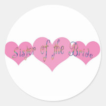 Sister of the Bride Stickers
