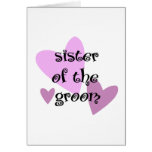 Sister of the Groom Greeting Cards