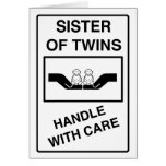 Sister of Twins Handle With Care cards
