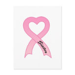 Sister Pink Ribbon Postcard