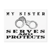 Sister Serves Protects - Cuffs