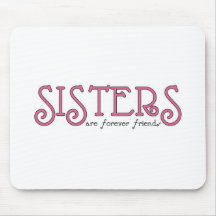 Sisters 3pink mouse pads