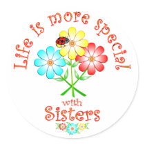 Sisters are Special Stickers