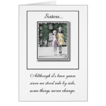 "Sisters" Birthday Card