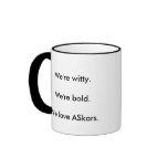 Sisters in Skarsgård, We're witty.We're bold.We... Mug