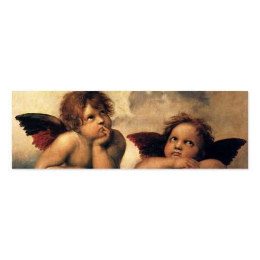 Sistine Madonna Angels by Raphael Sanzio Business Card