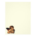 Sistine Madonna Angels by Raphael Sanzio Letterhead Template