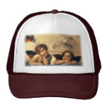 Sistine Madonna Angels by Raphael Sanzio Mesh Hats