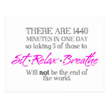 Sit-Relax-Breathe Postcards