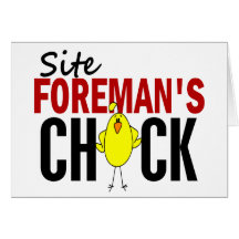 Site Foreman's Chick Greeting Cards
