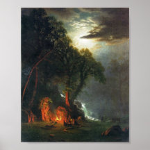 Site Yosemite de feu de camp Posters