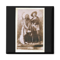 Sitting Bull and Buffalo Bill 1895 Refrigerator Magnets