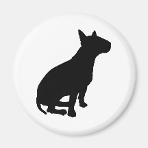 Sitting Bull Terrier Magnet