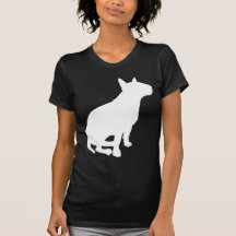 Sitting Bull Terrier (white) T Shirt