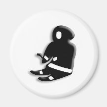 Sitting Eskimo Man Magnets