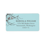 Sitting on a Tree Address Label