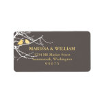 Sitting on a Tree Address Label