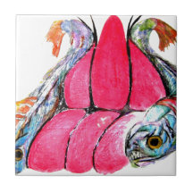 sitting with the fishes tiles