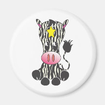 Sitting Zebra Magnets