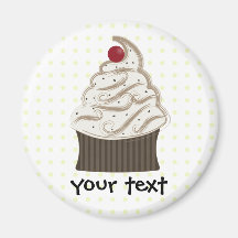Siwrly chocolate and vanilla fridge magnet