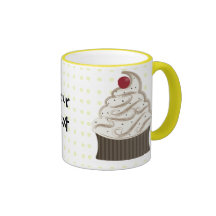 Siwrly chocolate and vanilla mug