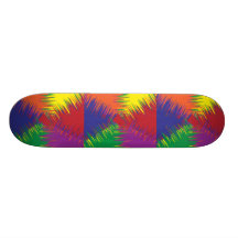 six colours rough skateboard