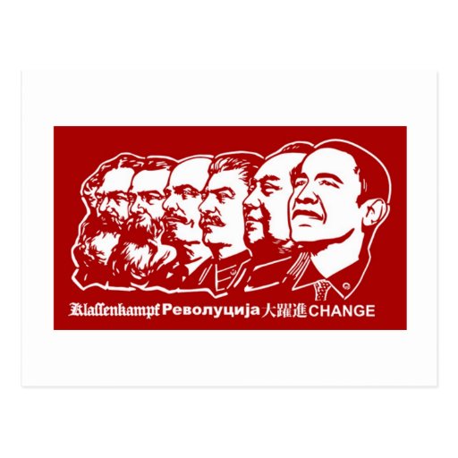 Six communistes cartes postales